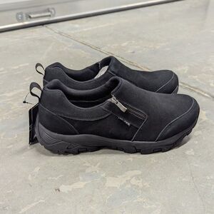 SHULOOK Men's Size 11.5 Black Waterproof Slip On Hiking Shoes Sneakers New